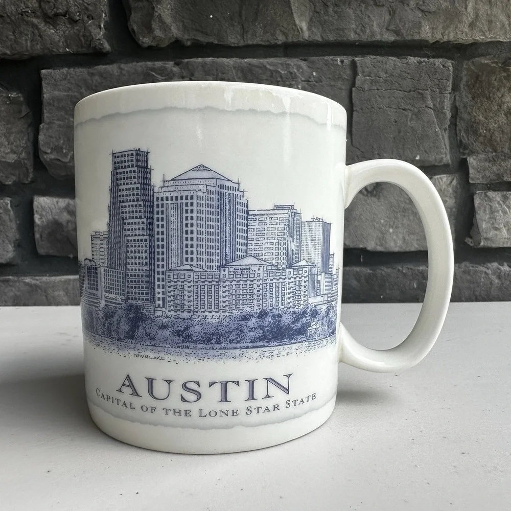 Vintage 2006 Starbucks AUSTIN Capital of the Lone Star State 18 oz. Coffee Mug